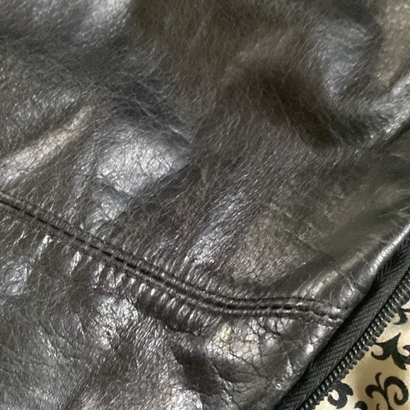 Genuine Black Leather Hobo Bag - Picture 14 of 15